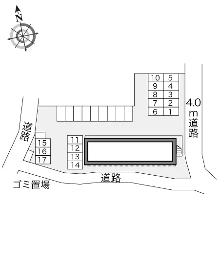 ★手数料０円★長野市柳原　月極駐車場（LP）